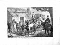 Old Antique Print 1872 Australia Transport Horses Carriage Hotel Branagan 19th