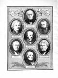 Original Old Antique Print 1872 Men Kenmare Smith Ellenborough Crossley Barnes