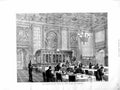 Original Old Antique Print 1872 Refreshment Room House Commons Parliament 19th