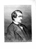 Original Old Antique Print 1872 Portrait Lord Mayo Governor-General India Man
