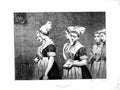 Old Antique Print 1872 Young Girls Sunday Morning Church Bible Hicks Art 19th
