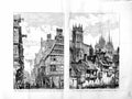 Old Antique Print 1872 Frankfort-On-The Main Augustinian Convent Erfurth 19th