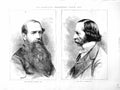 Original Old Antique Print 1872 Wilfred Lawson Trevelyan Liquor Bill Portrait