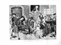 Original Old Antique Print 1872 Milkmaids Mayday Music Dancing Cow Fine Art