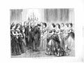 Original Old Antique Print 1872 Evening Party Prussia House Romance Men Women