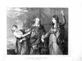 Original Old Antique Print 1872 Scene Garrick Tragedy Comedy Romance Reyns Art