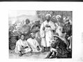 Original Old Antique Print 1872 Looshai Expedition Aborigines Sketching Art