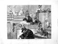 Old Antique Print 1872 Italy Rome Shaving Dogs Trinita De Monti Animals 19th