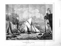 Original Old Antique Print 1872 Scene Ships Boats Sailing Anchor 19th