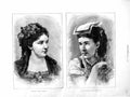 Old Antique Print 1872 Miss Clara-Louise Kellogg Mdlle. Marie Roze Ladies 19th