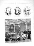 Old Antique Print 1872 Lever Norman Macleod Bennett Geneva Congres Hotel 19th