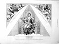Original Old Antique Print 1872 Statue Poesis Musician Poet Mosaics Hyde Park