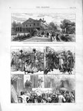 Old Antique Print 1872 Lauderdale Highgate Bartholomews Hospital Nuneham 19th