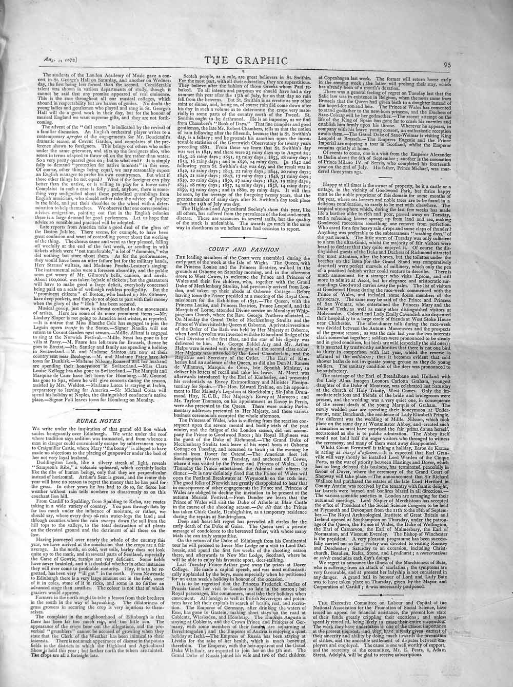 Old Antique Print 1872 Hale Catholic Tuam Keogh Marriage Nilsson Rouzaud 19th
