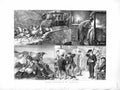 Old Antique Print 1872 Holiday Highlands Scotland Bagpipes Horse Carriage 19th