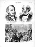 Old Antique Print 1872 Australian Supper Newcastle-On-Tyne Wiseman Hughes 19th
