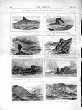 Old Antique Print 1872 Hebrides Maddy Mohr Strome Castle Donan Skye Sheil 19th