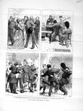 Original Old Antique Print 1872 British Volunteer Siers Ghent Hotel De Ville