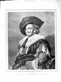 Original Old Antique Print 1872 Bethnal Green Museum Portrait Cavalier 19th