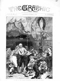 Original Old Antique Print 1872 Pyrenees Pilgrims Grotto Lourdes France People