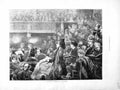Original Old Antique Print 1872 Monday Music Concert Audience People Victorian