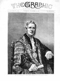 Original Old Antique Print 1872 Sir Sydney Hedley Waterlow Lord Mayor London