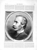 Original Old Antique Print 1872 Portrait Sir Bartle Frere Man 19th