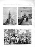 Old Antique Print 1872 Cathedral Goulburn Gray'S Chapel Fenian Hyde Park 19th