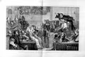 Original Old Antique Print 1872 John Knox Lords Congregation Service Wilkie