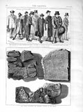 Old Antique Print 1872 Tablet Chaldean Election Stanley Preacher Oxford 19th