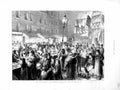 Original Old Antique Print 1872 London Poor People Christmas Sale Market Scene