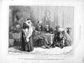Original Old Antique Print 1872 Illustration Wandering Heir Men Crying Dinner