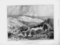 Old Antique Print 1873 Mount Olives Valley Jehoshaphat Country Landscape 19th