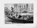 Original Old Antique Print 1873 Canal Boat Venetian Fruit-Boat Italy Goodall