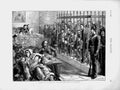Original Old Antique Print 1873 Court Trial Band Italian Brigands Aquila Men