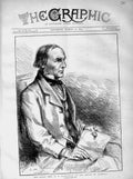 Original Old Antique Print 1873 Portrait Gladstone House Commons Parliament