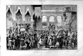 Original Old Antique Print 1873 Artists Ball Berlin Germany Dancing Costumes