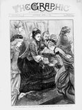 Old Antique Print 1873 Princess Wales Prizes Students Female School Art 19th