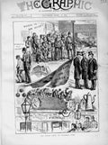 Old Antique Print 1873 Royal Visit Victoria Park Queen Policeman People 19th