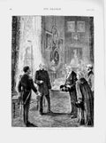 Old Antique Print 1873 Court Life Berlin Germany Emperor Palace Reception 19th