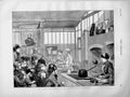 Old Antique Print 1873 School Cookery International Exhibition Teaching 19th