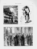 Old Antique Print 1873 Harz Mountains Slaves Goslar Prince Wales Bolton 19th