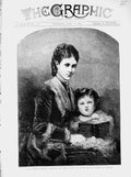 Old Antique Print 1873 Marie-Feodorovna Cesarevna Dagmar Denmark Russia 19th