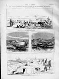 Old Antique Print 1873 Russian Expedition Khiva Arth-Koundi Karashek War 19th