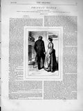 Old Print Ref.187 1873 Illustration Story Phineas Redux Man Lady Romance 19th