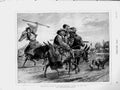 Original Old Antique Print 1873 Characters Austro-Hungary Donkey Men Victorian