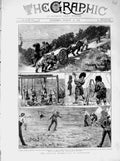 Original Old Antique Print 1873 Dartmoor Siers Horrabridge Yannaton Horses Kilt