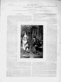 Old Antique Print 1873 Illustration Story Phineas Redux Romance Man Lady 19th