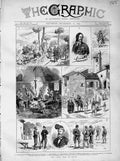 Original Old Antique Print 1873 Civil War Spain Carlists Savalla Sentinel Siers