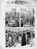 Old Antique Print 1873 Honey Fair Aber Conway Goose Nottingham Birmingham 19th